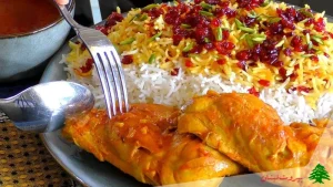 زرشک پلو و مرغ به روش رستورانی
