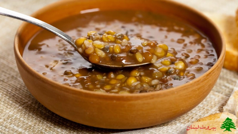 خوراک عدسی و نان
