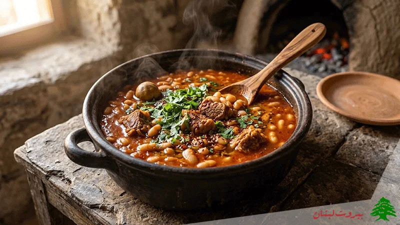 تصویر خورشت فاصولیه اصیل عربی