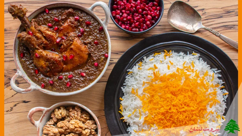 فسنجان با گوشت مرغ