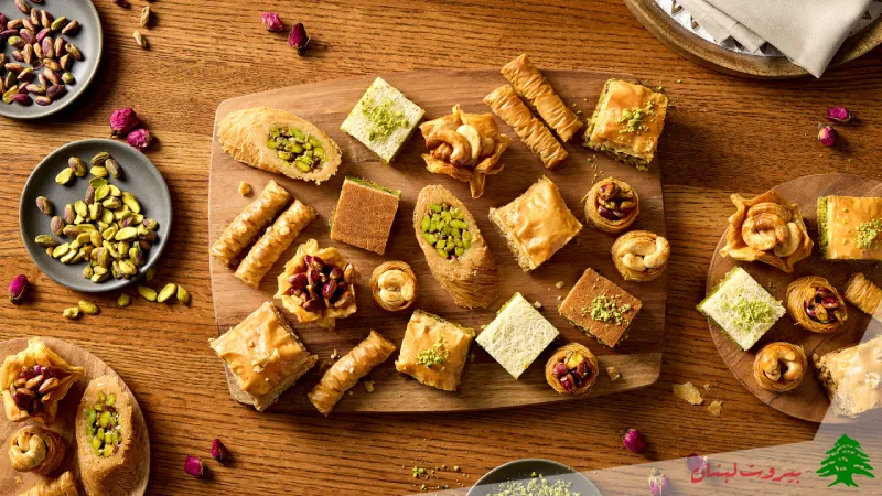مواد لازم برای تهیه باقلوای لبنانی