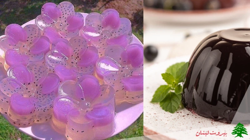 مدل ژله شب یلدا ژله شکل گل برای شب یلدا