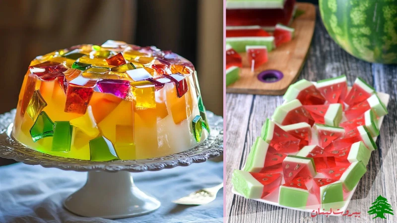 عکس ژله شب یلدا ژله مدل هندوانه