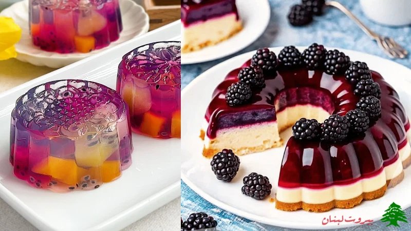 ژله تمشک برای شب یلدا
