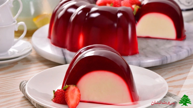ژله توت فرنگی زیبا عکس ژله شب یلدا