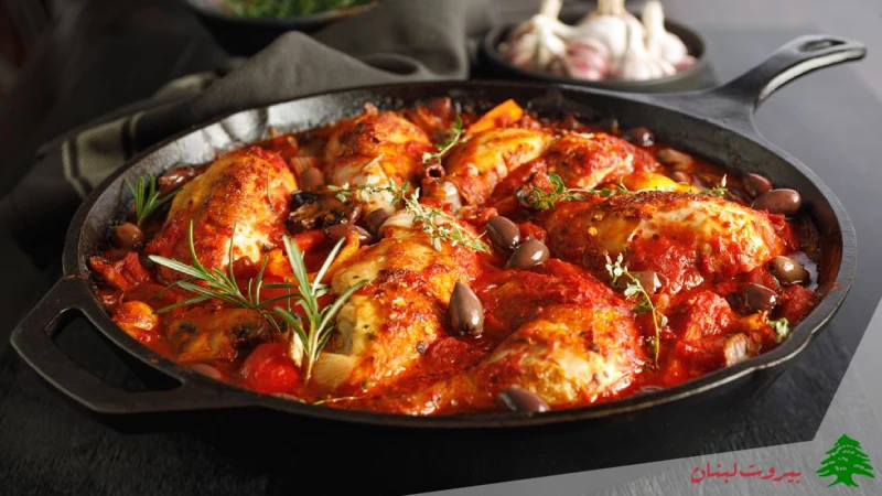 خوراک مرغ و سبزیجات