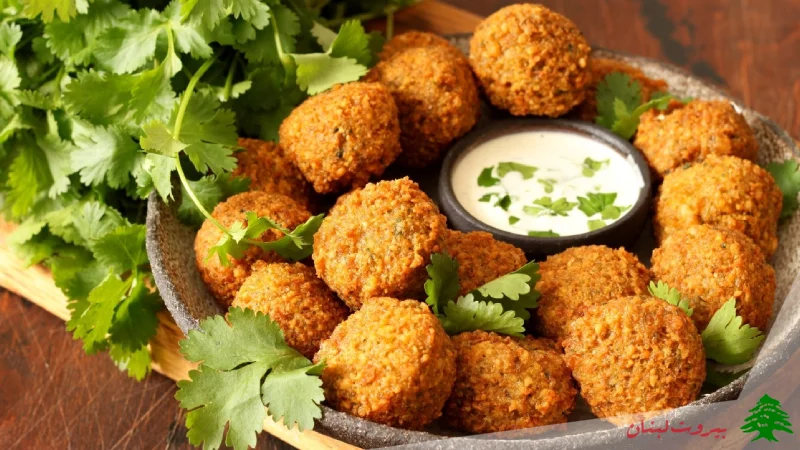 فلافل با سبزی تازه