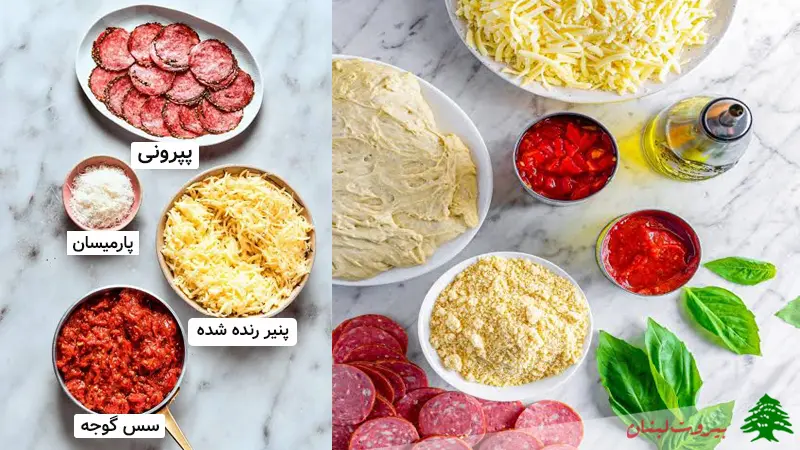 مواد لازم برای خمیر پیتزا دیپ دیش