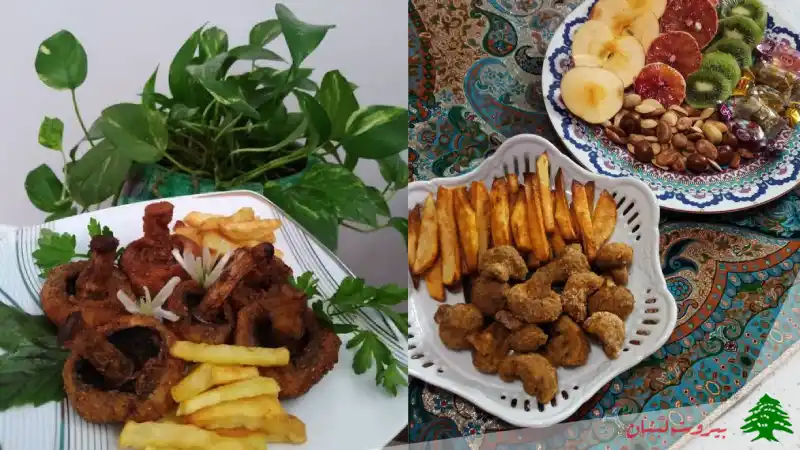قارچ سوخاری و سیب زمینی