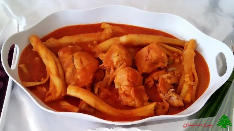 خورشت کنگر قیمه با مرغ