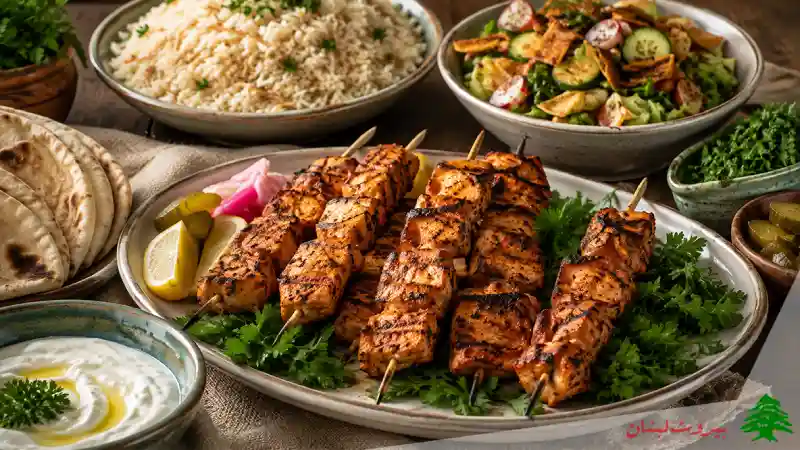 شیش طاووک؛ غذای عربی پرطرفدار با مرغ